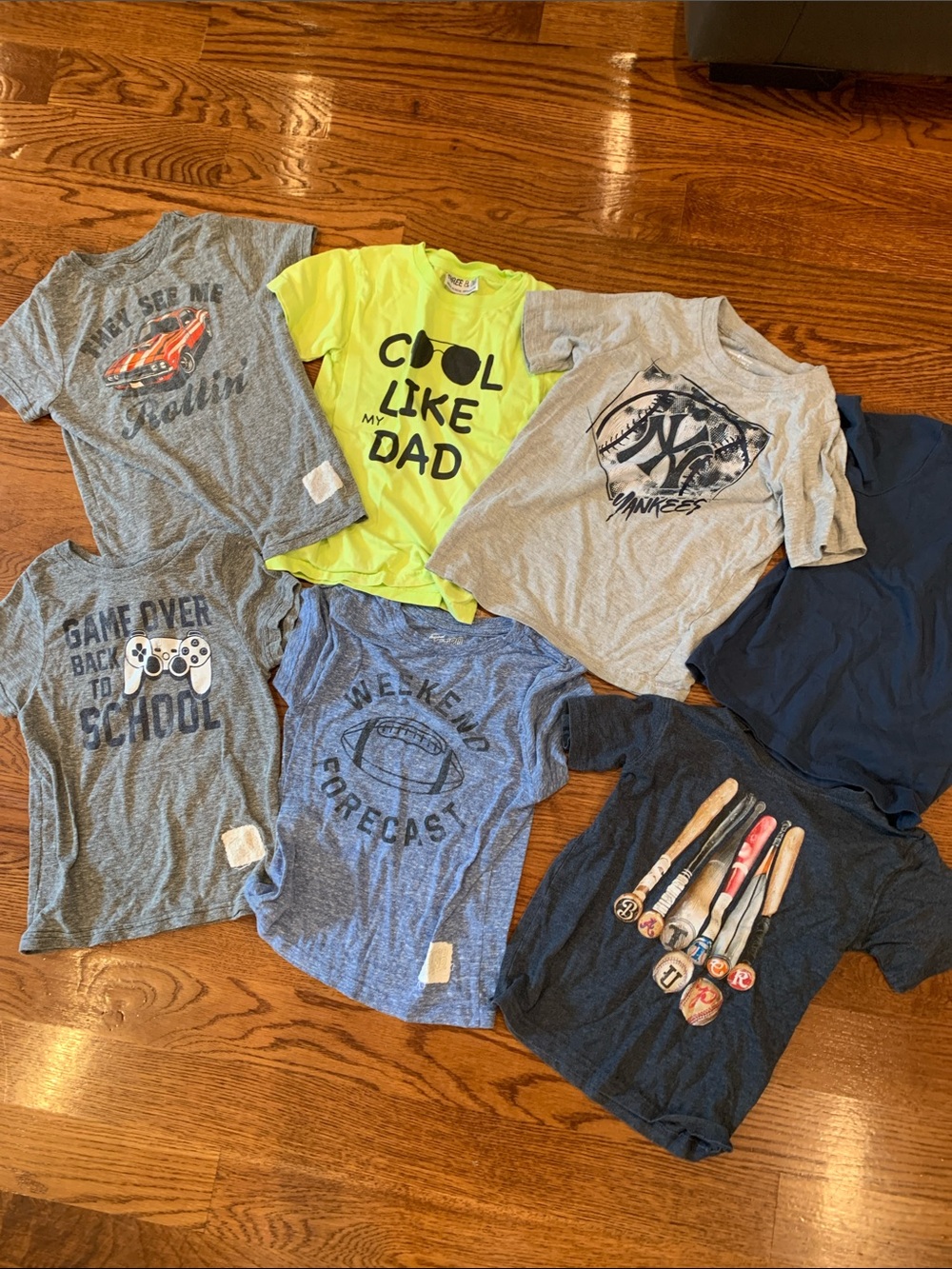 Original Retro Brand Kids Short Sleeve Tee Denny’s Shirts Bundle of 7